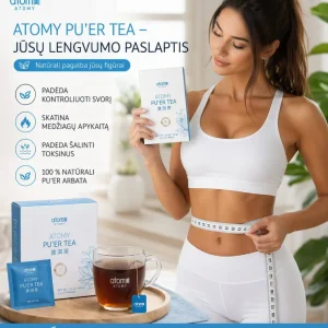 Atomy Puer arbatos ekstraktas (paketėliai) – natūralus detoksas ir virškinimo palaikymas