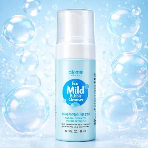 Atomy Eco Mild Bubble Cleanser 150 ml švelniai valo, drėkina ir saugo odos pH.