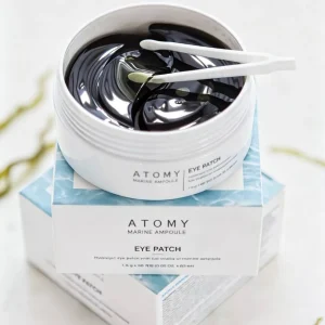 Atomy Marine Ampoule Eye Patch. Atomy jūriniai akių pleistrai mažina paburkimą, tamsius ratilus ir drėkina.