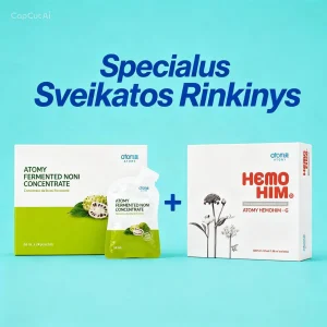 Mamos sveikatos rinkinys: „The Ultimate Set“ (HemoHim + Noni)